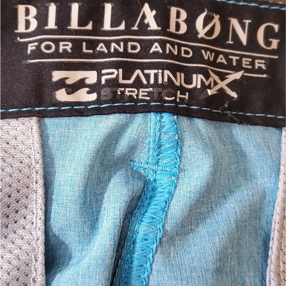 Billabong men's blue active athletic surfing skate board shorts men's size‎ 32 - Picture 5 of 6